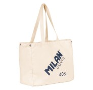 Milan Gigante 403 Serie 1918 Tote Bag Bolsa de Tela - Tamaño 51x40.5x21.5cm - Capacidad 40L - Color Beige