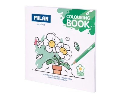 Milan Green & Grow Cuaderno para Colorear Microperforado - Tematica Naturaleza - 20 Ilustraciones Detalladas