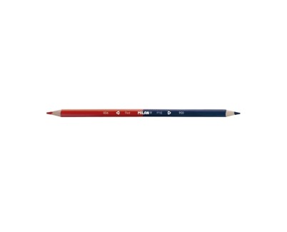 Milan Lapiz Bicolor Rojo y Azul - Mina &Oslash; 2.9mm - Triangular - Resistente a la Rotura