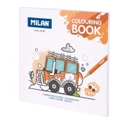 Milan Let\'s go trip Cuaderno para Colorear Microperforado - Tematica Vehiculos - 20 Ilustraciones Detalladas