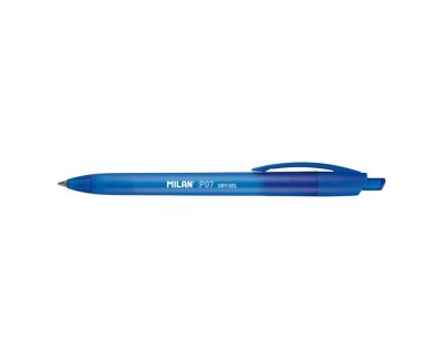 Milan P07 Dry-Gel Boligrafo de Gel Retractil - Punta 0.7mm - Secado Rapido - Color Azul