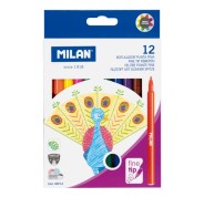 Milan Pack de 12 Rotuladores - Tinta al Agua - Punta Fina 2mm - 154mm - Colores Surtidos
