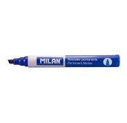 Milan Rotulador Permanente Punta Biselada - Punta 1 - 4mm - Tinta a Base de Alcohol - Color Azul Milan Rotulador Permanente Punta Biselada - Punta 1 - 4mm - Tinta a Base de Alcohol - Color Azul