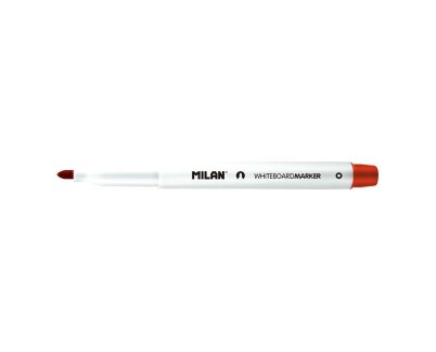 Milan Rotuladores para Pizarra Blanca con Punta Redonda - Punta 3.7 mm - Tinta a Base de Alcohol - Borrable en Seco - Color Rojo