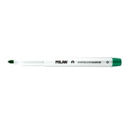 Milan Rotuladores para Pizarra Blanca con Punta Redonda - Punta 3.7 mm - Tinta a Base de Alcohol - Borrable en Seco - Color Verde