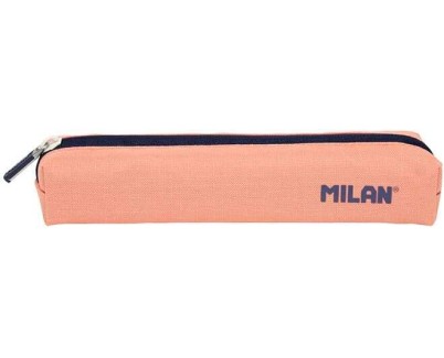 Milan Serie 1918 Estuche Mini Redondo - Tejido Resistente a las Roturas y Rasgaduras - Medidas 20,5x4,5x5cm - Color Rosa