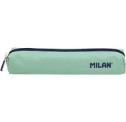 Milan Serie 1918 Estuche Mini Redondo - Tejido Resistente a las Roturas y Rasgaduras - Medidas 20,5x4,5x5cm - Color Verde