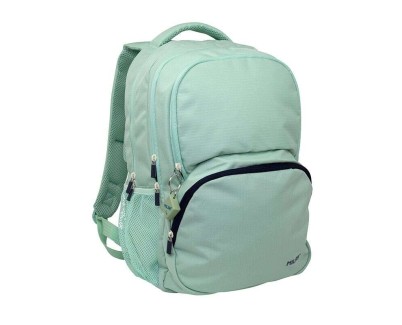 Milan Serie 1918 Mochila Escolar 25L - 3 Bolsillos Delanteros + 2 Bolsillos Laterales - Asas Regulables y Acolchadas - Tamaño 46,5x30x17cm - Color Verde