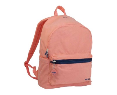 Milan Serie 1918 Mochila Urbana 22L - Bolsillo Delantero + 2 Bolsillos Laterales - Asas Regulables y Acolchadas - Tamaño 41x30x18cm - Color Rosa