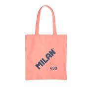 Milan Serie 1918 Tote Bag Bolsa de Tela - Tamaño  50x38x41cm - Asa Larga 27cm - Tejido \'ripstop\' - Color Rosa