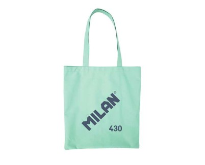 Milan Serie 1918 Tote Bag Bolsa de Tela - Tamaño  50x38x41cm - Asa Larga 27cm - Tejido \'ripstop\' - Color Verde
