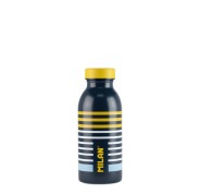 Milan Serie Especial Swims Botella Isotermica 0.35L - Doble Pared de Acero Inoxidable - Liquidos Calientes hasta 12h, Frios hasta 24h - Color Azul Marino/Amarillo