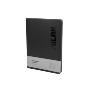 Milan Shadow Planificador Semanal y Mensual Formato Libreta Encolada - Papel de 95gr/m² - Color Negro