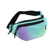 Milan Sunset Bolsa de Cintura - Ajustable - Cremallera con Tirador - 3 Bolsillos - Multicolor