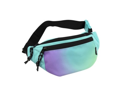 Milan Sunset Bolsa de Cintura - Ajustable - Cremallera con Tirador - 3 Bolsillos - Multicolor