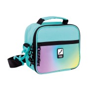 Milan Sunset Bolsa Isotermica Porta Alimentos 3,5L - Incluye 3 Recipientes para Alimentos - Interior Aislante Termico - Apertura Total - Correa Regulable y Extraible - Color Turquesa