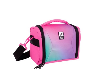 Milan Sunset Bolsa Isotermica Porta Alimentos 5L - Interior Aislante Termico - Apertura Total - Correa Regulable y Extraible - Color Rosa