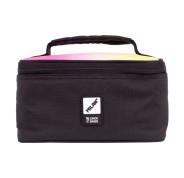Milan Sunset Bolsa Isotermica Porta Alimentos de 1.5L - Incluye 1 Recipiente - 22x12.5x12cm - Color Negro