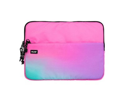 Milan Sunset Funda para Portatiles hasta 13\" - Cierre de Cremallera con Tirador - Bolsillo Delantero - 34.5x26x2.5cm - Color Rosa