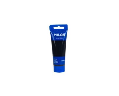 Milan Tubo de Pintura Acrilica 75ml - Pigmentos de Alta Calidad - Mezclable - Color Negro