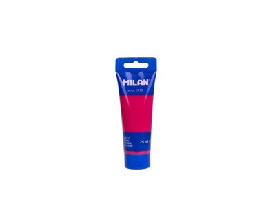 Milan Tubo de Pintura Acrilica 75ml - Pigmentos de Alta Calidad - Mezclable - Color Rosa Hibisco