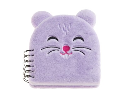 Miquel Rius Back2Fun Cuaderno Peluche Hamster - 160 Hojas Rayadas de Papel 80 g/m2 - Guardas Estampadas y Primera Pagina con Portadilla