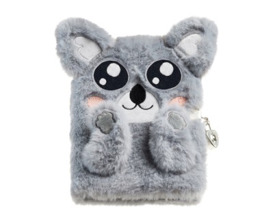 Miquel Rius Back2Fun Diario Secreto Peluche Koala - 80 Hojas Rayadas de Papel 80gr - Cierre con Llave