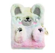 Miquel Rius Back2Fun Diario Secreto Peluche Oso Arcoiris - 80 Hojas Rayadas de Papel 80gr - Cierre con Llave