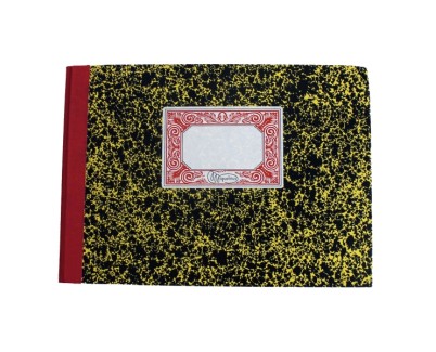 Miquel Rius Cuaderno Cartone Caja (M.D.D.H.) - Tamaño 4º Apaisado 210x150mm - 100 Hojas Foliado 70 g/m² - Papel Extra Opaco - Cubiertas en Carton Forrado de Papel Jaspeado y Lomo de Tela Engomado