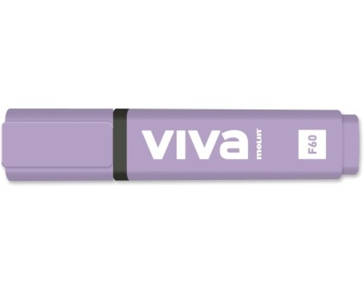 Molin Viva Marcador Fluorescente - Trazo entre 1 y 5mm - Tinta con Base de Agua - Color Violeta