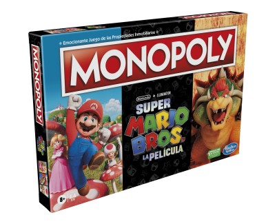 Monopoly Super Mario Bros La Pelicula Juego de Tablero - Tematica Compra/Venta/Videojuegos - De 2 a 6 Jugadores - A partir de 8 Años - Duracion 45min. aprox.