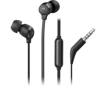 Motorola Earbuds 3-S Auriculares con Microfono - Conexion Jack 3.5mm - Color Negro