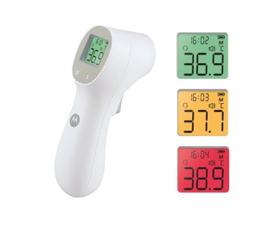 Motorola Nursery TE 95 Termometro sin Contacto - Pantalla Iluminada - Alerta de Fiebre - Color Blanco