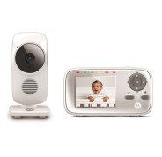 Motorola Nursery VM483 Vigilabebes con Camara - Vision Nocturna - Comunicacion Bidireccional - Pantalla 2,8\" - Alcance hasta 300m - Color Blanco