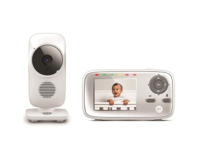 Motorola Nursery VM483 Vigilabebes con Camara - Vision Nocturna - Comunicacion Bidireccional - Pantalla 2,8\" - Alcance hasta 300m - Color Blanco