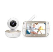 Motorola Nursery VM50G Vigilabebes con Camara - Vision Nocturna - Comunicacion Bidireccional - Pantalla 5\" - Sensor de Temperatura - Color Blanco