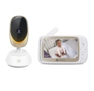 Motorola Nursery VM85 Connect Vigilabebes con Camara - Vision Nocturna - Conexion WIFI - Pantalla 5\" - Sensor de Temperatura - Color Blanco