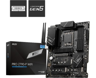 MSI Placa Base PRO Z790-P WIFI Intel 1700 4xDDR5-SDRAM - HDMI, DP, M.2, USB3.2, USB-C, ATX