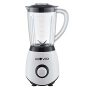 Muvip Batidora de Vaso 1300W 1.5L - 2 Velocidades - Chuchillas de Acero Inoxidable - Funcion Pica Hielo - Bloqueo de Seguridad