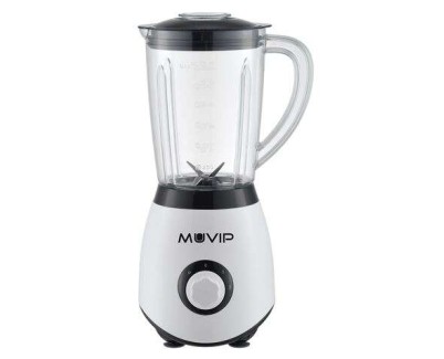 Muvip Batidora de Vaso 1300W 1.5L - 2 Velocidades - Chuchillas de Acero Inoxidable - Funcion Pica Hielo - Bloqueo de Seguridad