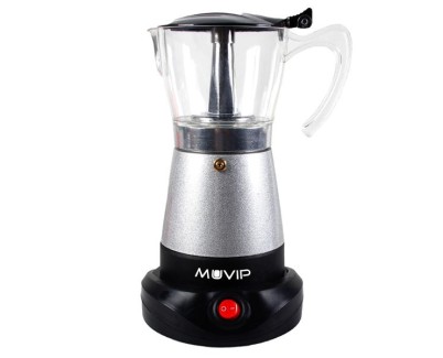 Muvip Cafetera de Goteo - El&eacute;ctrica - 480W - Calefactor integrado - Contenedor transparente - Capacidad para 6 Tazas