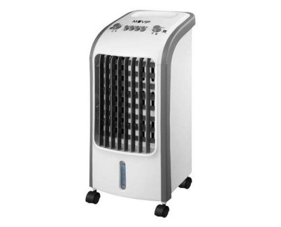Muvip Climatizador 4 Litros, 80W, 3 Velocidades, Oscilación 120º, Temporizador, Humidificador, Caudal 300m³/h, con Ice-Pack