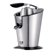 Muvip Exprimidor Electrico Inox 600W - Cuerpo, Mango y Filtro de Acero Inoxidable - Sistema Antigoteo - 2 Tamaños de Conos