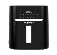 Muvip Freidora Aire Caliente 7 Litros 1800W Pantalla Tactil - 10 Programas de Coccion - Color Negro