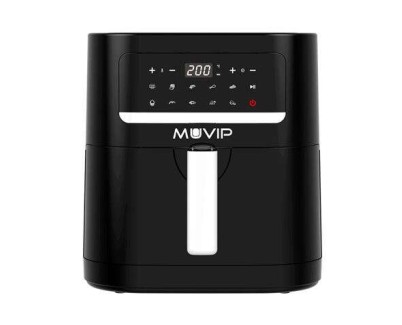 Muvip Freidora Aire Caliente 7 Litros 1800W Pantalla Tactil - 10 Programas de Coccion - Color Negro
