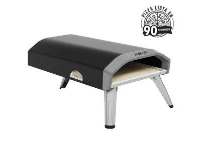 Muvip Horno de Gas Portatil para Pizzas - Color Negro