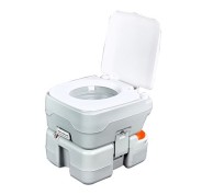 Muvip Inodoro Quimico Portatil 15 Litros con Nivel - Color Blanco