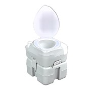 Muvip Inodoro Quimico Portatil 20 Litros Diagonal con Nivel - Color Blanco