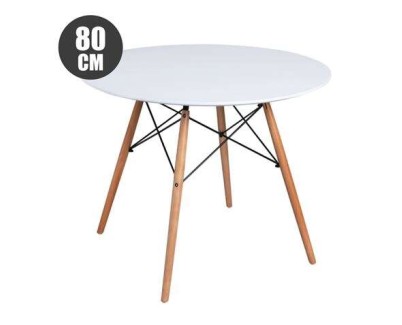Muvip Mesa Redonda Design D500 80cm - Color Blanco
