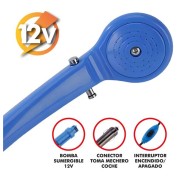 Muvip MV0634 Ducha Portatil 12V - Ultraligera y Compacta - Control de Caudal
